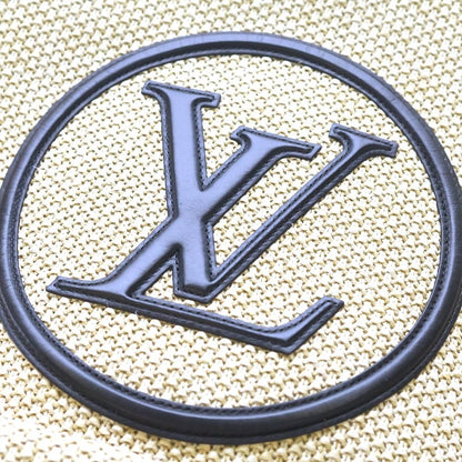 Louis Vuitton Saint Jacques Knit Raffia Noir Beige Tote — view 6