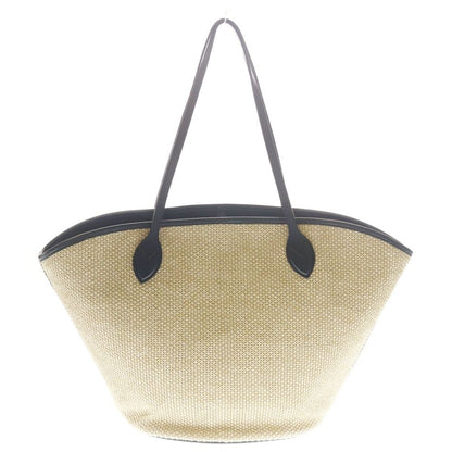Louis Vuitton Saint Jacques Knit Raffia Noir Beige Tote — view 2
