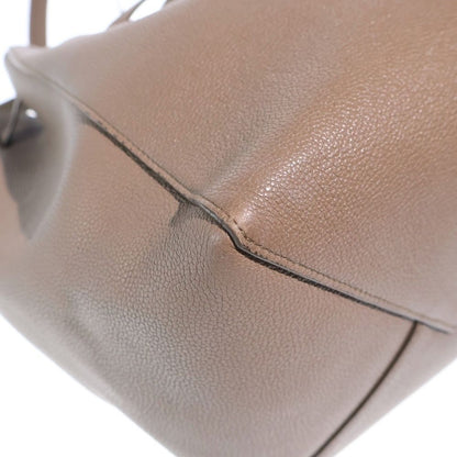 Celine Cabas Phantom Tote Gray Brown Leather Gold — view 5