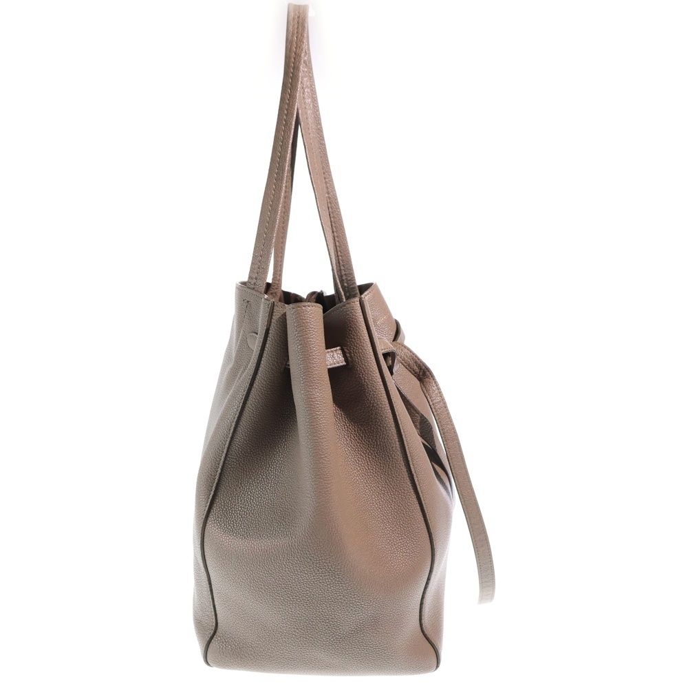 Celine Cabas Phantom Tote Gray Brown Leather Gold — view 3