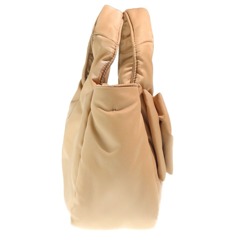 Prada Tessuto Ribbon Paddette Mini Handbag Beige — view 3