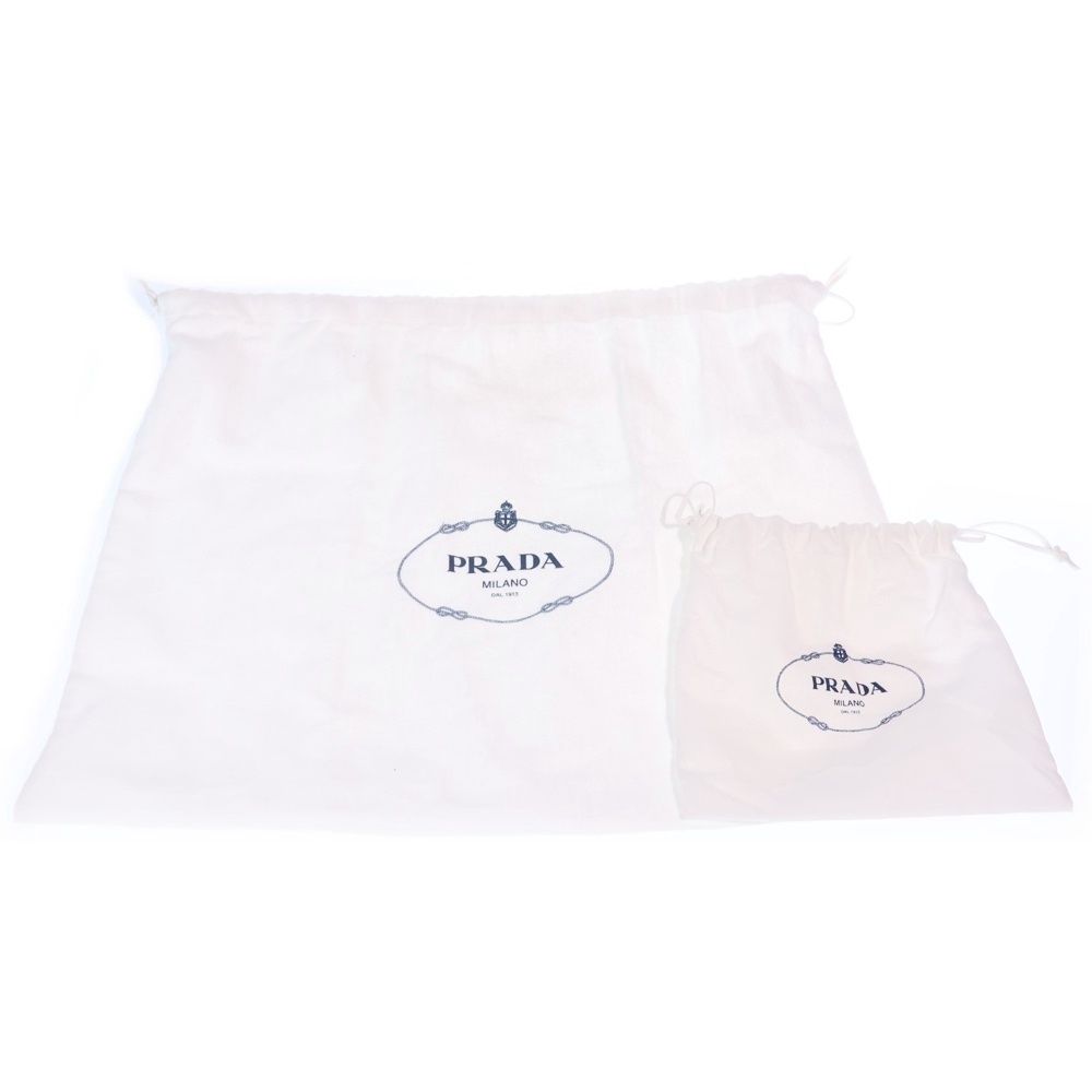 Prada Tessuto Ribbon Paddette Mini Handbag Beige — view 6