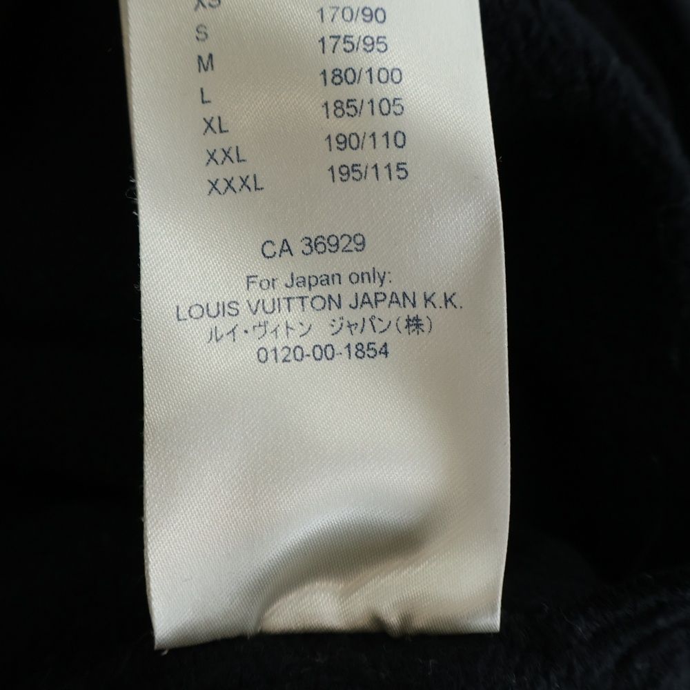 Louis Vuitton Monogram Hoodie Brushed Lining Rle Black — view 8