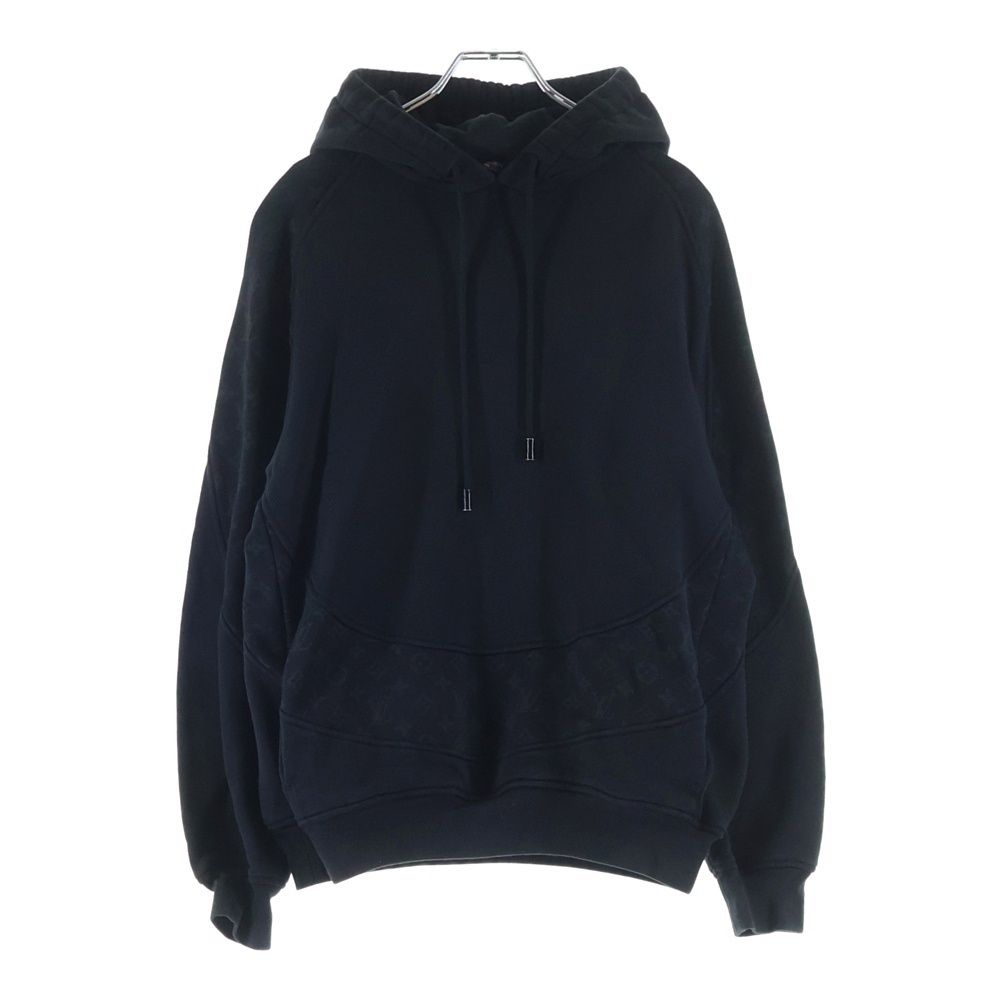 Louis Vuitton Monogram Hoodie Brushed Lining Rle Black