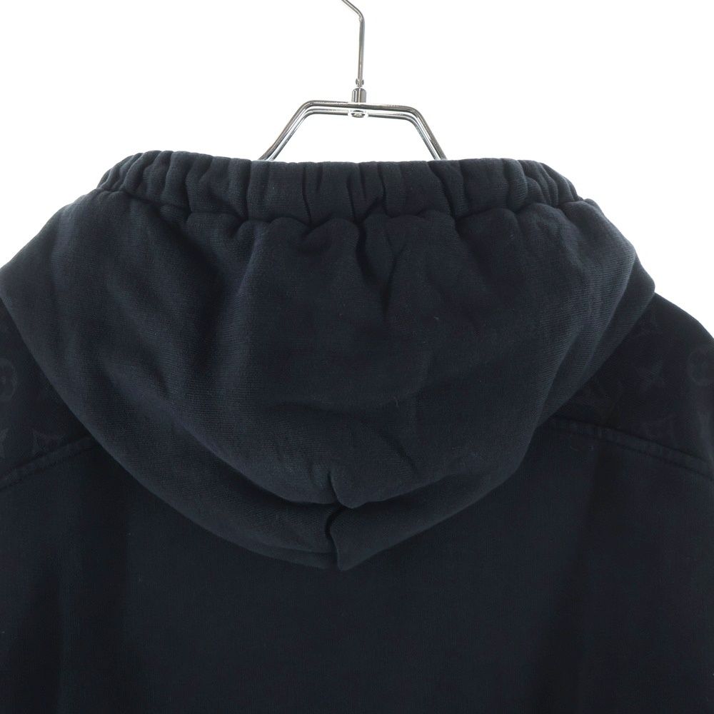 Louis Vuitton Monogram Hoodie Brushed Lining Rle Black — view 4