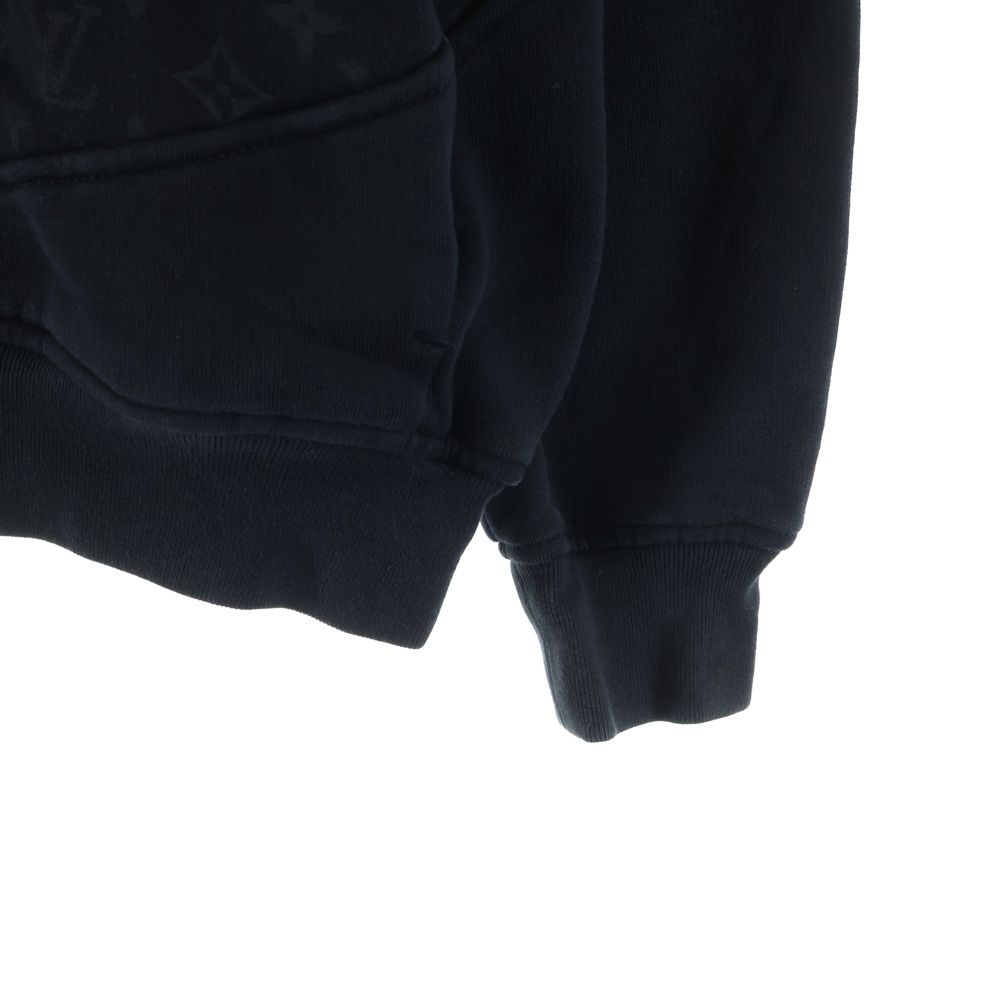 Louis Vuitton Monogram Hoodie Brushed Lining Rle Black — view 5