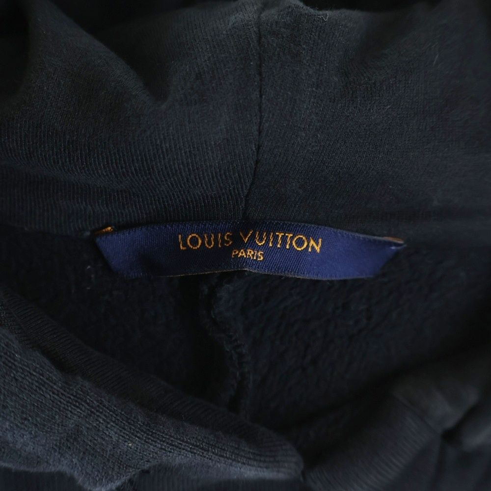 Louis Vuitton Monogram Hoodie Brushed Lining Rle Black — view 6