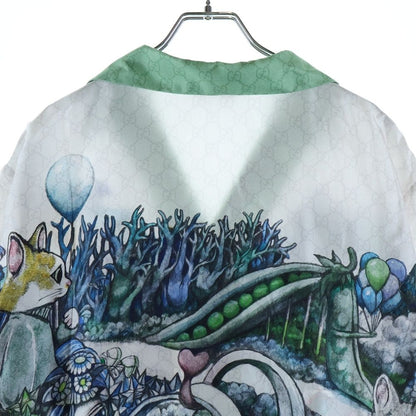 Gucci Higuchi Yuko Rayon Short Sleeve Shirt All Over Pattern — view 4