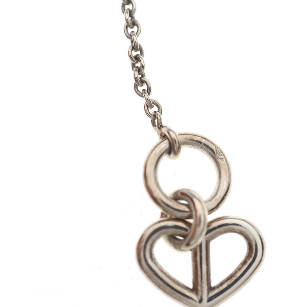 Hermes Chaine D'ancre Heart Amulet Necklace Pendant Chain 925 Sterling Silver — view 4