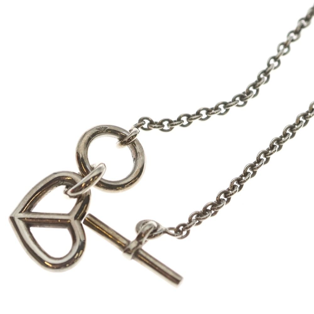 Hermes Chaine D'ancre Heart Amulet Necklace Pendant Chain 925 Sterling Silver — view 5