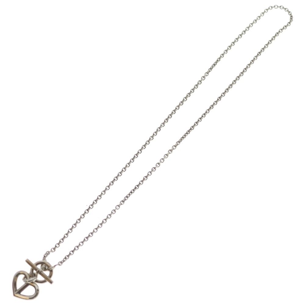 Hermes Chaine D'ancre Heart Amulet Necklace Pendant Chain 925 Sterling Silver — view 2