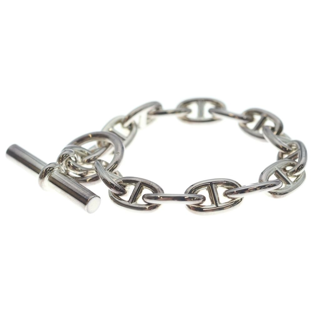 Hermes Chaine D'ancre MM 15 Pieces Silver Chain Bracelet — view 4