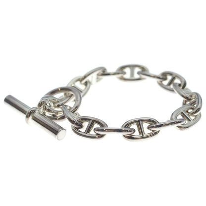 Hermes Chaine D'ancre MM 15 Pieces Silver Chain Bracelet — view 4