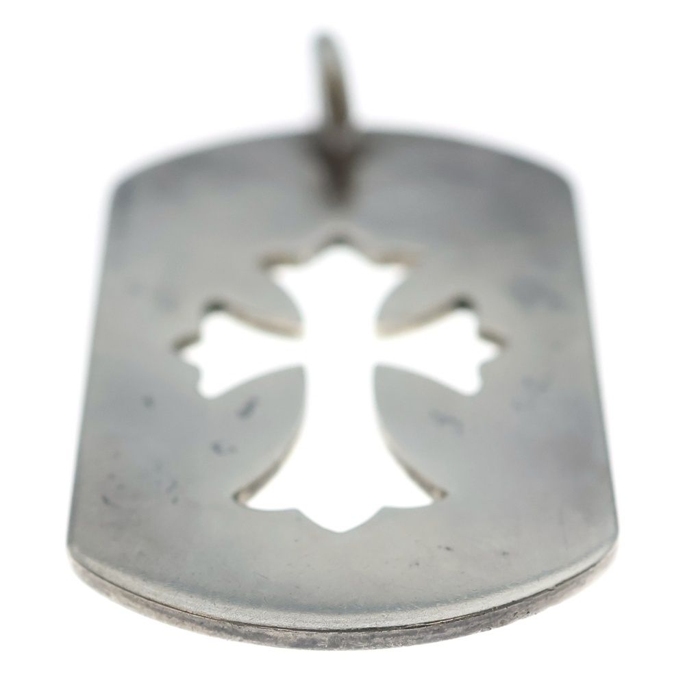Chrome Hearts D Tag Lrg CO Crs Cutout Cross Dog Tag Large Pendant Top Silver — view 5
