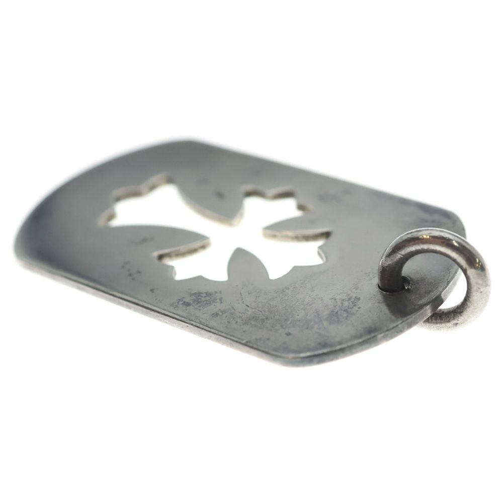 Chrome Hearts D Tag Lrg CO Crs Cutout Cross Dog Tag Large Pendant Top Silver — view 6