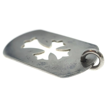 Chrome Hearts D Tag Lrg CO Crs Cutout Cross Dog Tag Large Pendant Top Silver — view 6