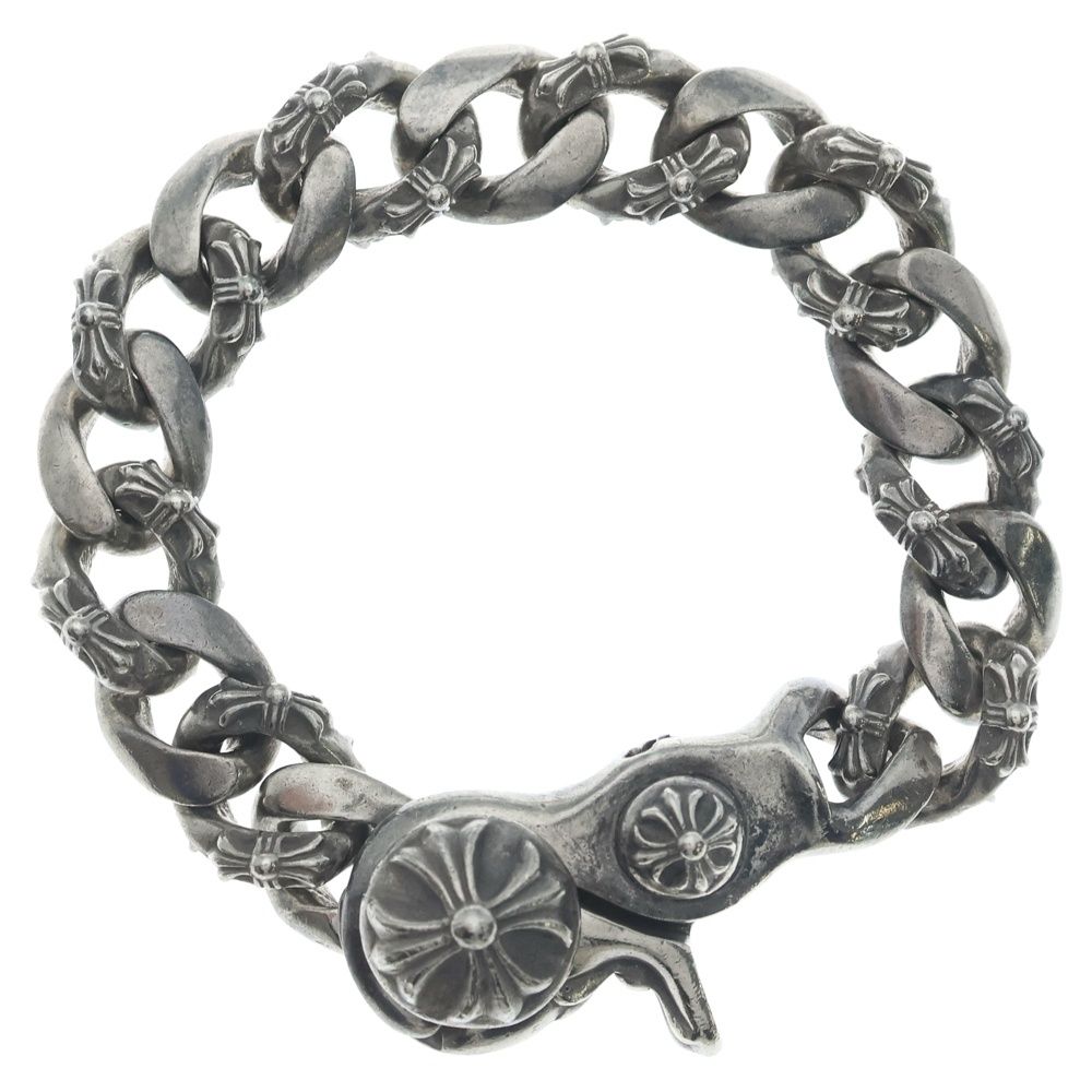 Chrome Hearts Fncy Chn Lnk Fancy Link Clip Bracelet 15 Links Silver