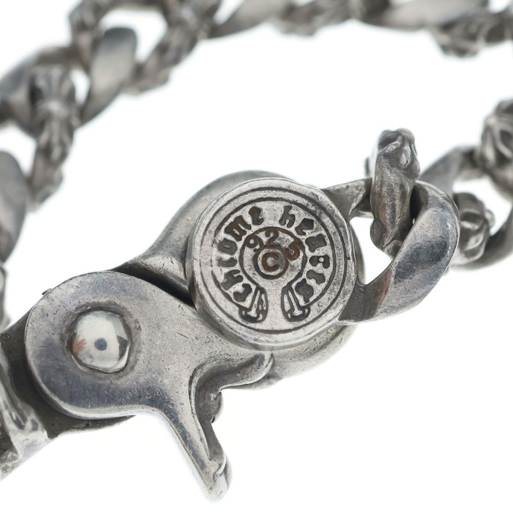 Chrome Hearts Fncy Chn Lnk Fancy Link Clip Bracelet 15 Links Silver — view 5