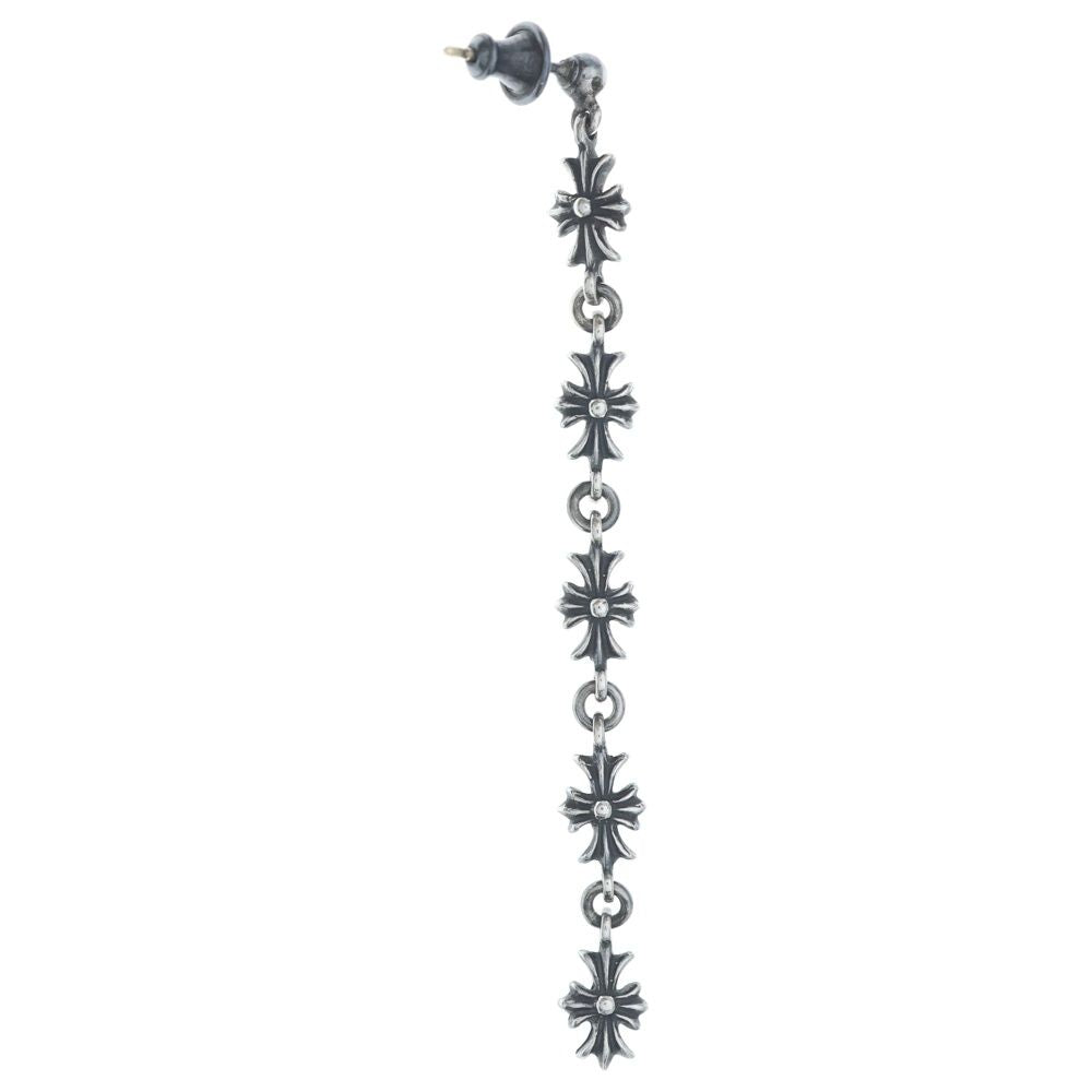 Chrome Hearts Tiny CH Pls 5 Ech Plus 5 Drop Earrings Silver — view 2