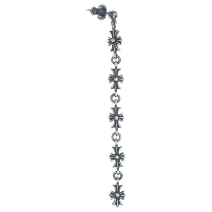 Chrome Hearts Tiny CH Pls 5 Ech Plus 5 Drop Earrings Silver — view 2