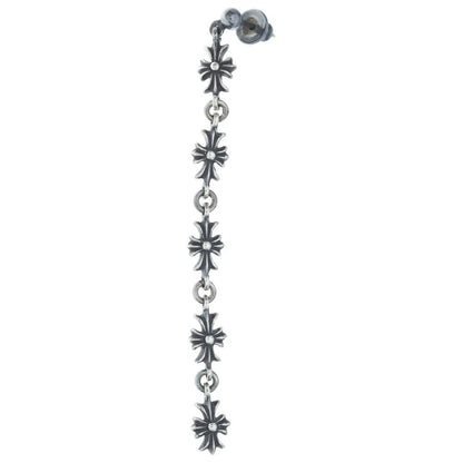 Chrome Hearts Tiny CH Pls 5 Ech Plus 5 Drop Earrings Silver