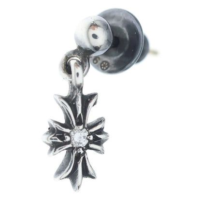 Chrome Hearts Tny CH Pls Dia Tiny CH Plus Drop Earrings 1 Diamond Silver