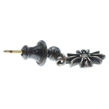 Chrome Hearts Tny CH Pls Dia Tiny CH Plus Drop Earrings 1 Diamond Silver — view 4