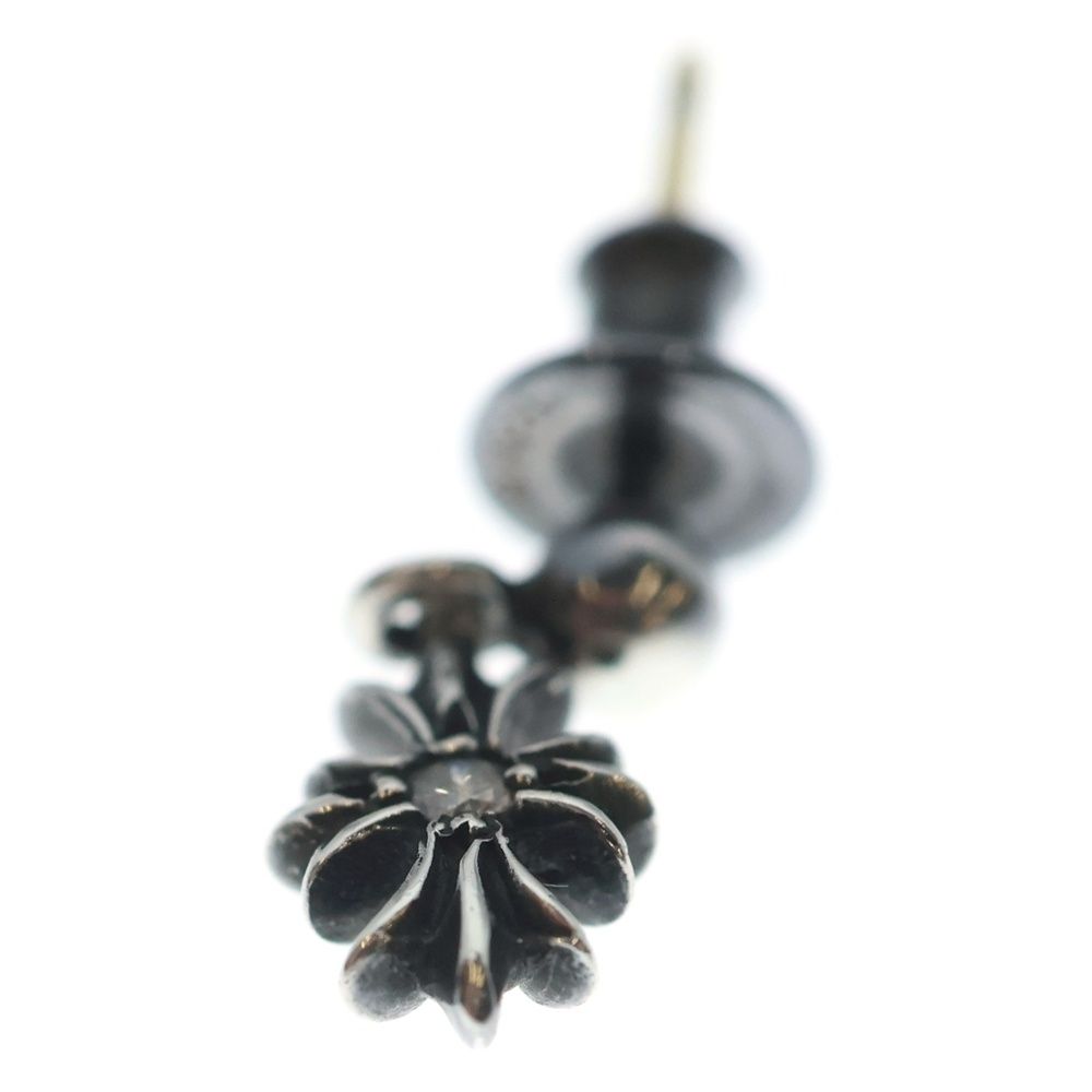 Chrome Hearts Tny CH Pls Dia Tiny CH Plus Drop Earrings 1 Diamond Silver — view 5