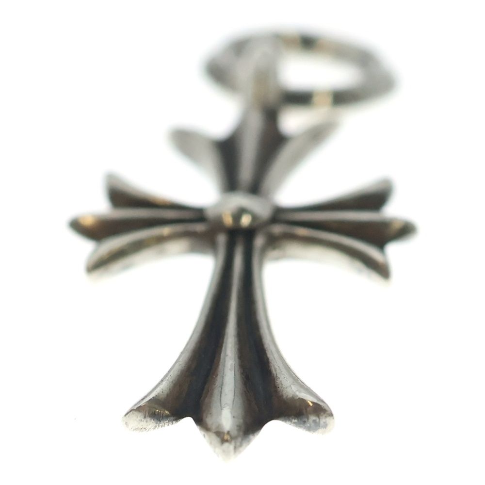 Chrome Hearts Tiny CH Cross Charm Necklace Top Silver — view 5
