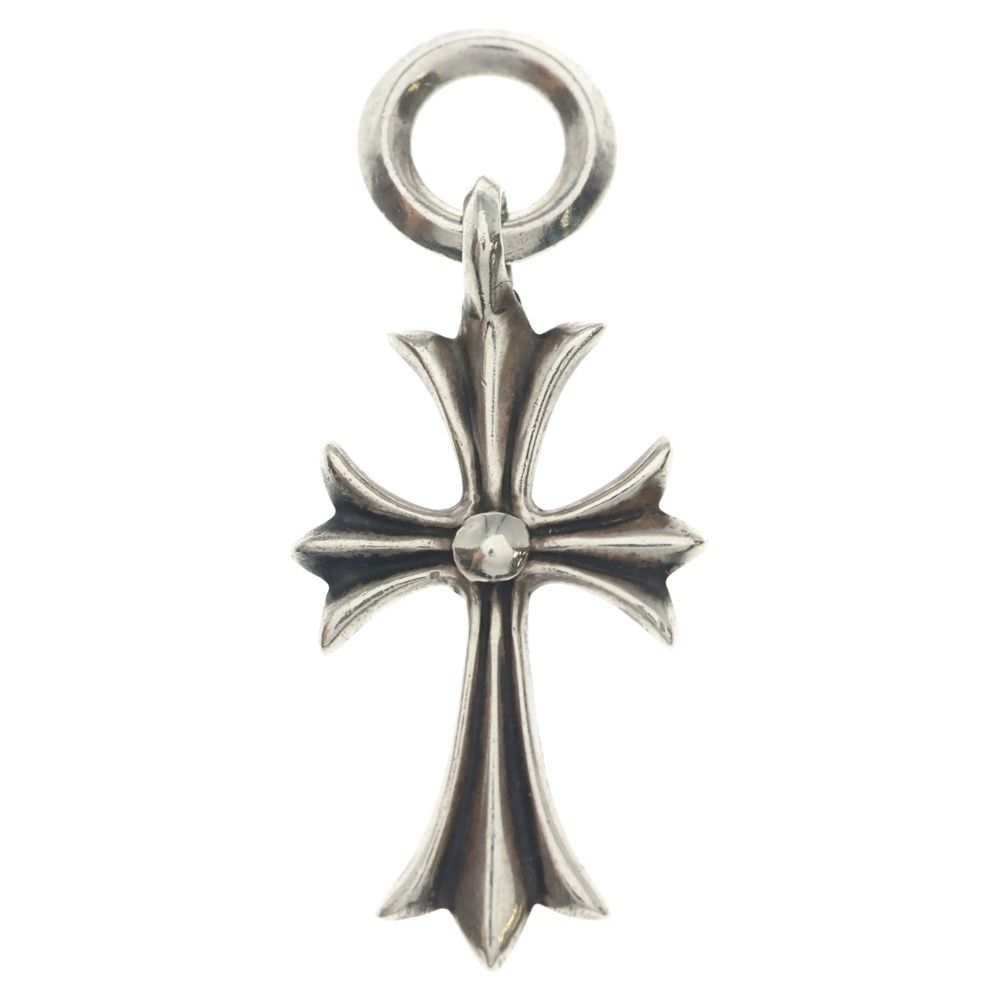 Chrome Hearts Tiny CH Cross Charm Necklace Top Silver — view 2