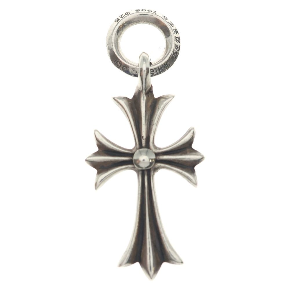 Chrome Hearts Tiny CH Cross Charm Necklace Top Silver
