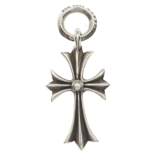 Chrome Hearts Tiny CH Cross Charm Necklace Top Silver