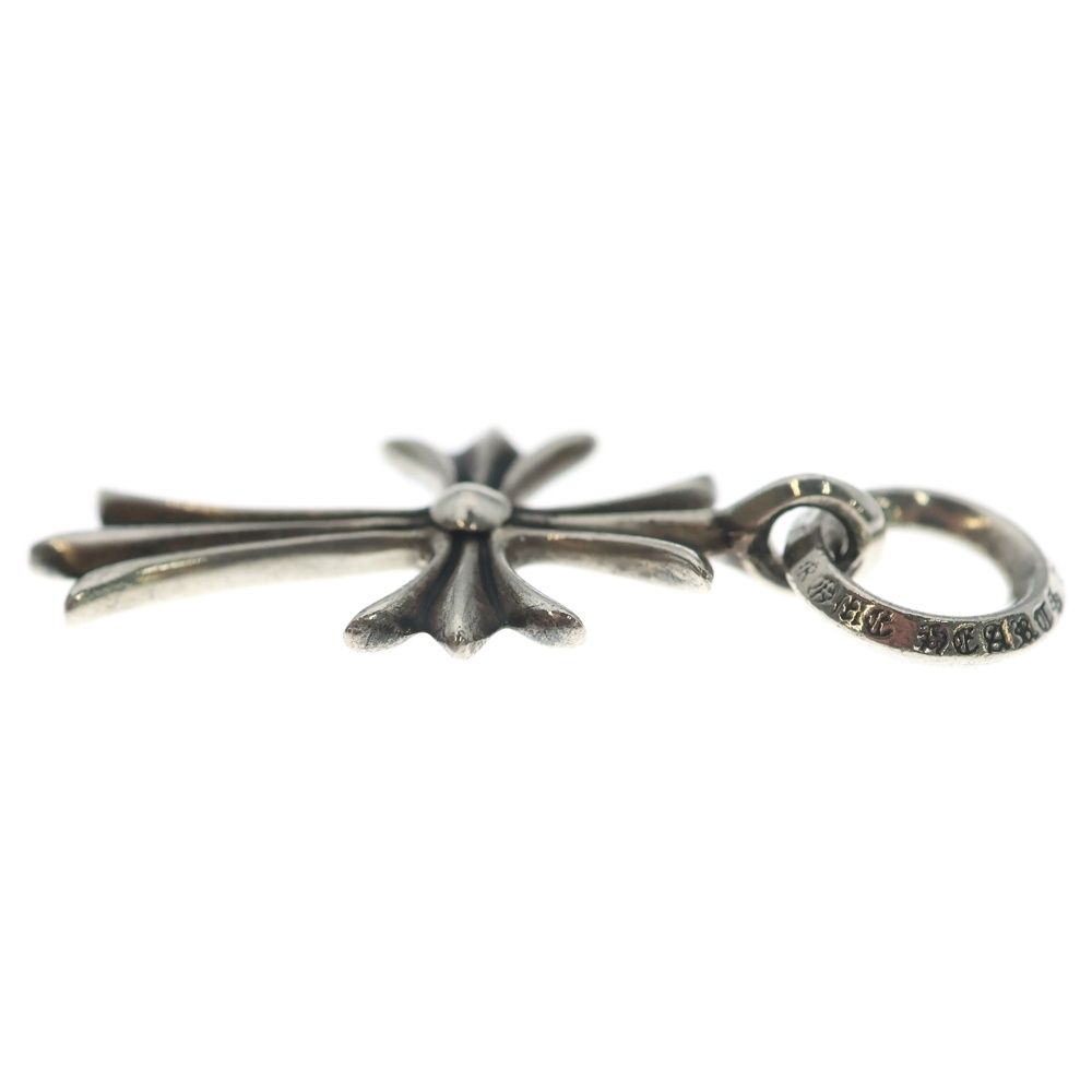 Chrome Hearts Tiny CH Cross Charm Necklace Top Silver — view 3