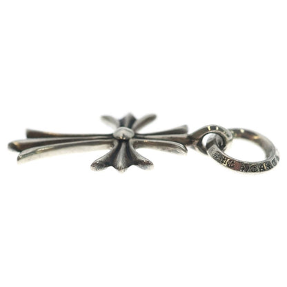 Chrome Hearts Tiny CH Cross Charm Necklace Top Silver — view 3