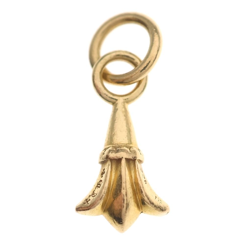 Chrome Hearts 22k Chrm Crstail Tny Crosstail Tiny Charm Necklace Top Gold — view 2