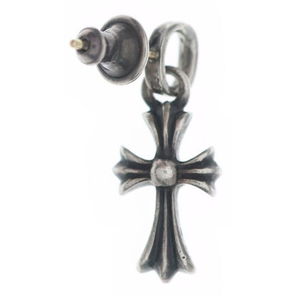 Chrome Hearts Bby Pprchn Baby Fat Cross Drop Earrings Silver — view 2