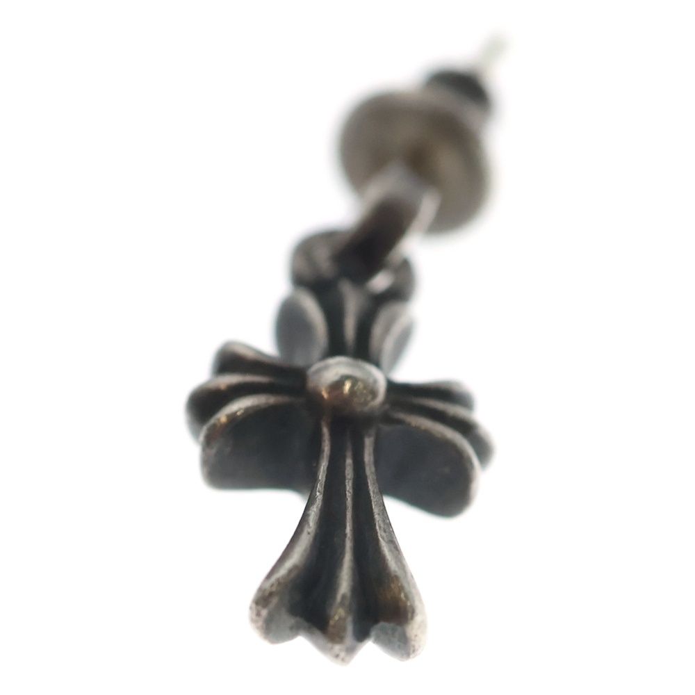Chrome Hearts Bby Pprchn Baby Fat Cross Drop Earrings Silver — view 5