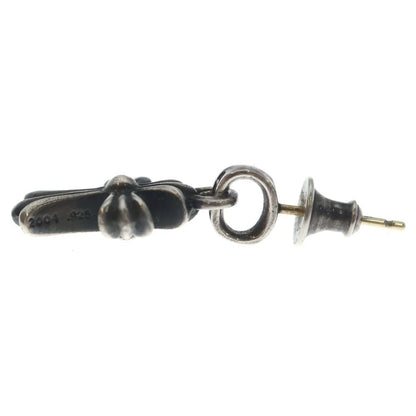 Chrome Hearts Bby Pprchn Baby Fat Cross Drop Earrings Silver — view 3