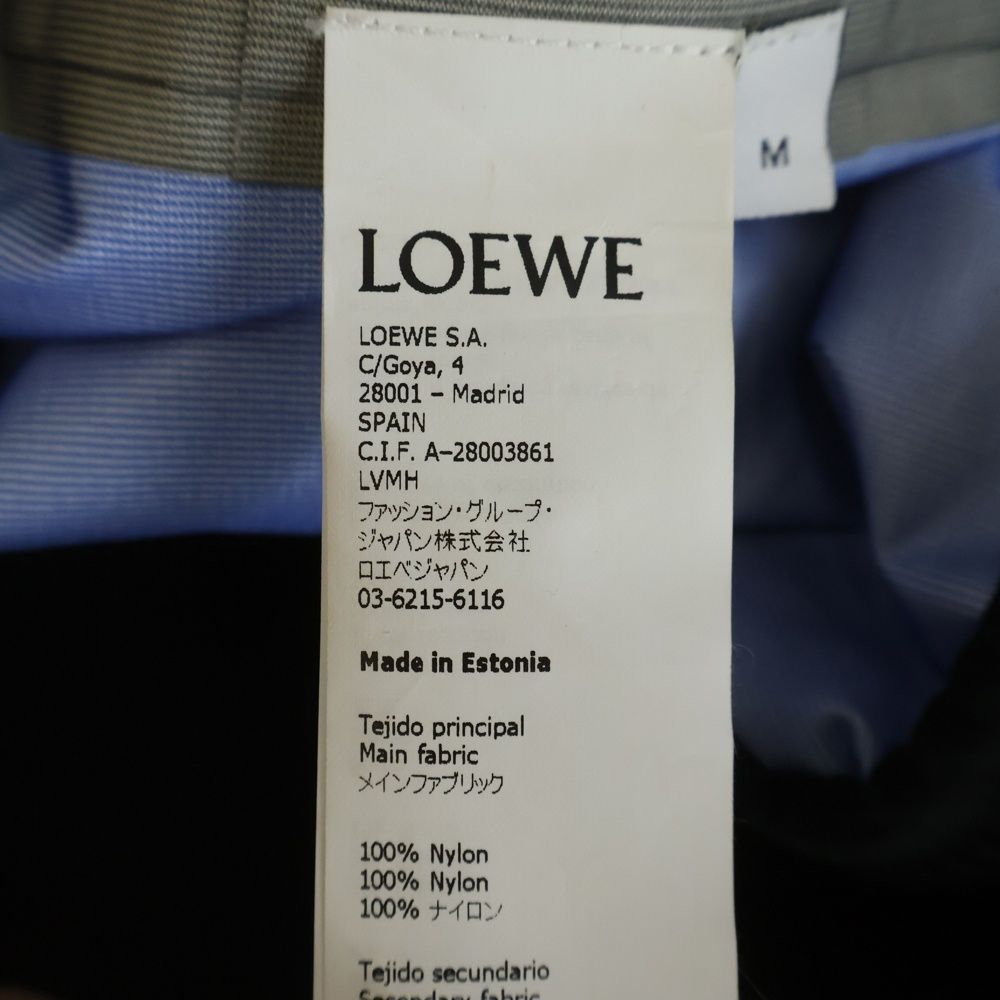 Loewe Embroidered Nylon Half Zip Mountain Hoodie Pullover Jacket Blue Orange — view 8