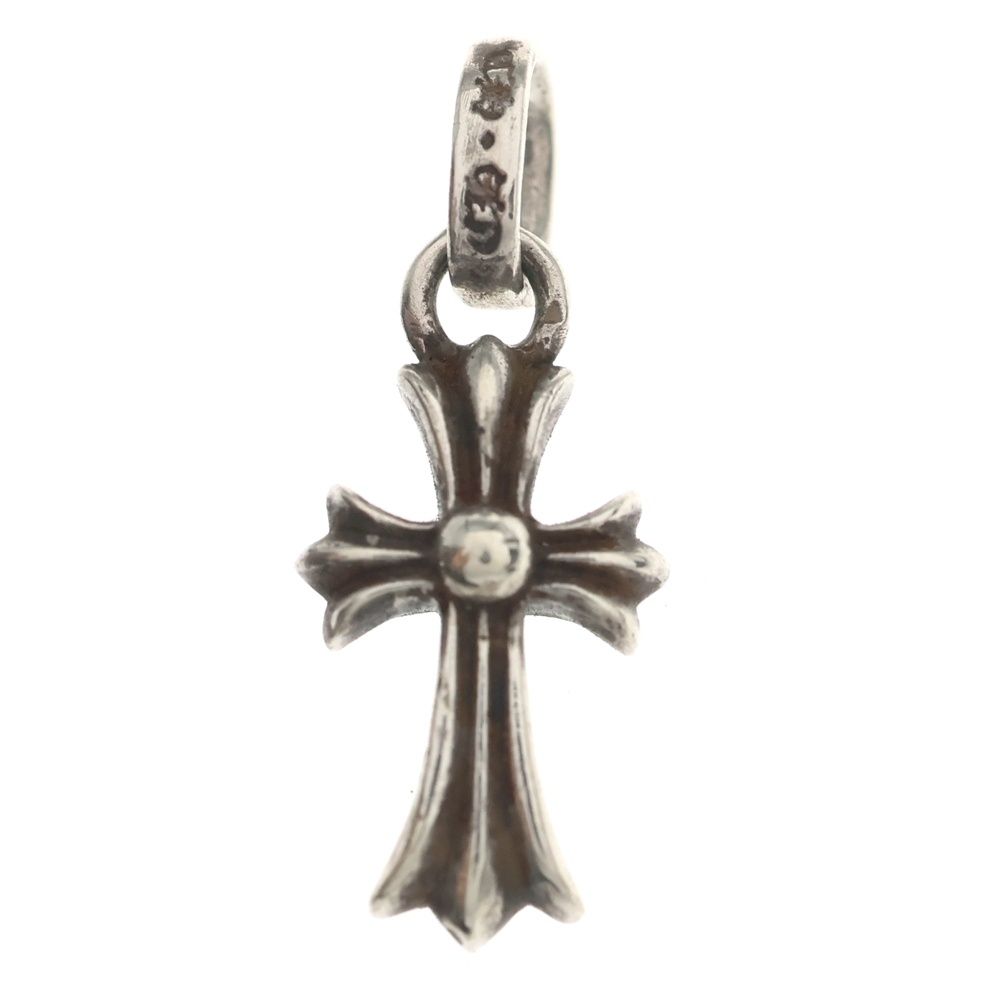 Chrome Hearts Crs Baby Fat Cross Pendant Top Silver