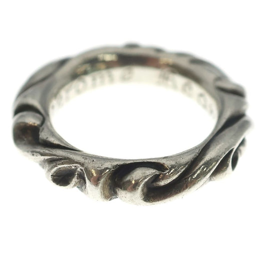 Chrome Hearts Scrl Band Scroll Ring Silver