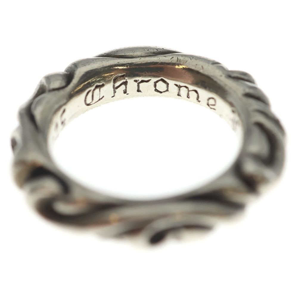 Chrome Hearts Scrl Band Scroll Ring Silver — view 5