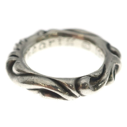 Chrome Hearts Scrl Band Scroll Ring Silver — view 3