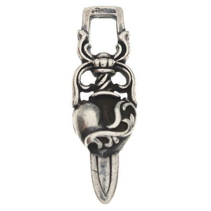 Chrome Hearts Dagger Heart Daga Pendant Top Silver — view 2