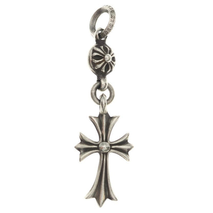 Chrome Hearts Tny CH Crs 1 Ball Tiny CH Cross Charm Pendant Top Silver — view 2