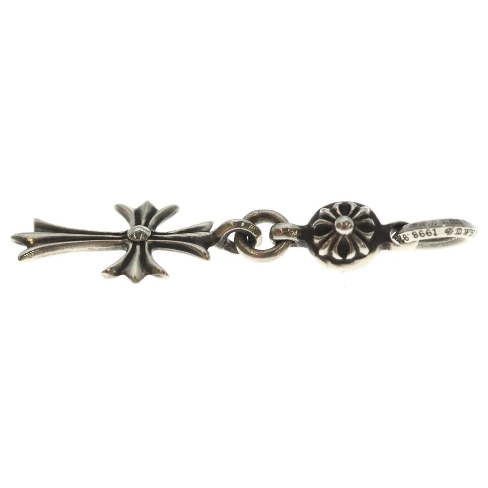 Chrome Hearts Tny CH Crs 1 Ball Tiny CH Cross Charm Pendant Top Silver — view 3