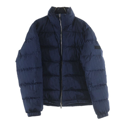 Dior Essentials All Over Pattern Oblique Nylon Down Jacket Puffa Navy