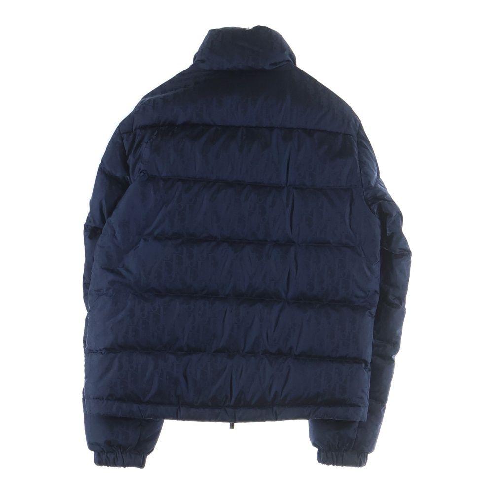 Dior Essentials All Over Pattern Oblique Nylon Down Jacket Puffa Navy — view 2