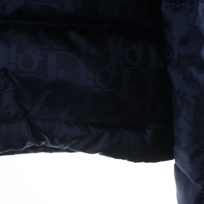 Dior Essentials All Over Pattern Oblique Nylon Down Jacket Puffa Navy — view 6
