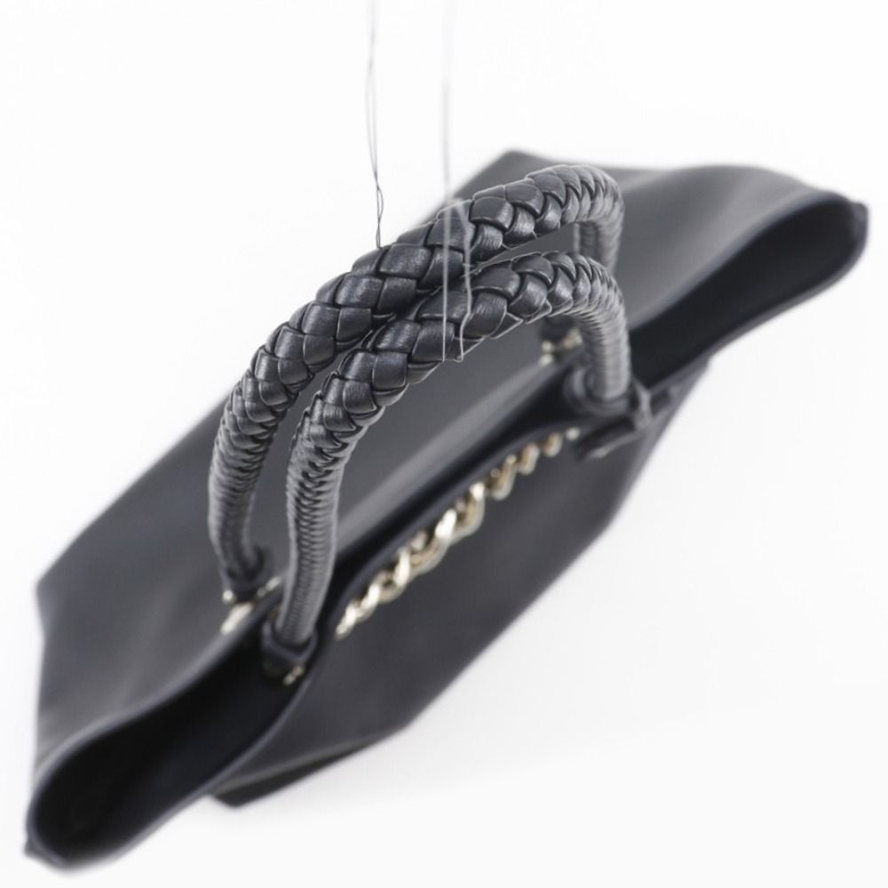 Miu Miu Chain Tote Calf Black — view 5
